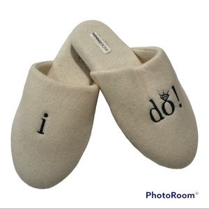 Wedding “I Do” Slippers